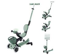 Globber - Trottinette évolutive GO UP Baby 360 Flash light - Sauge / Vert Olive