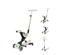 Globber - Trottinette évolutive Go Up Deluxe Lights Eco-Logic 360 - Sable