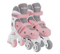 Globber - Learning 2EN1 - Rollers évolutifs d'apprentissage - Taille 1 du 26 au 29, Rose