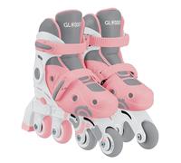 Globber - Learning 2EN1 - Rollers évolutifs d'apprentissage - Taille 1 du 26 au 29, Rose