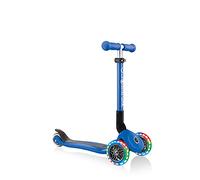 Globber Junior Pliable Avec Lumières Bleu