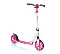 Globber - NL 205 - Trottinette pliable à 2 roues avec suspension avant pour les enfants âgés de 8 ans + , Blanc - Rose