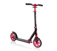 Globber - NL 205 - Trottinette pliable à 2 roues avec suspension avant pour les enfants âgés de 8 ans + , Noir - Rouge