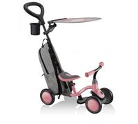 Globber - Porteur Learning Bike 3en1 Deluxe - Rose Pastel