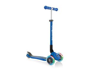 Globber - PRIMO FOLDABLE LIGHTS - Trottinette pliable, lumineuse à 3 roues pour les enfants âgés de 3 à 6 ans +