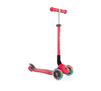 Globber - PRIMO FOLDABLE LIGHTS - Trottinette pliable, lumineuse à 3 roues pour les enfants âgés de 3 à 7 ans + , Rouge