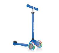 Globber - Primo Lights - Trottinette Lumineuse à 3 Roues pour Les Enfants âgés de 3 à 6 Ans +, Bleu Marine