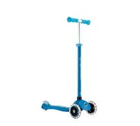 Globber - Primo Plus Glow Lights - Trottinette 3 Roues Lumineuse et Fluorescente, dès 3 Ans, Bleu Pétrole