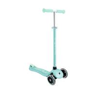 Globber - Primo Plus Glow Lights - Trottinette 3 Roues Lumineuse et Fluorescente, dès 3 Ans, Vert Menthe