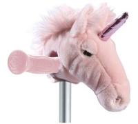 Globber Tête peluche pour guidon T-Bar Licorne Rose pastel Enfant 3 ans+
