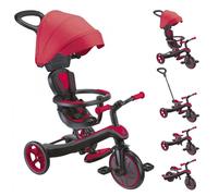 Globber - Tricycle évolutif pour bébé EXPLORER 4 en 1 - Rouge