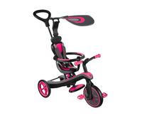 Globber - Tricycle Explorer 4 en 1 - Tricycle évolutif et draisienne pour Les Tout-Petits de 10 Mois à 5 Ans - Version 1 - Rose