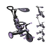 Globber - Tricycle Explorer 4 en 1 - Tricycle évolutif et draisienne pour Les Tout-Petits de 10 Mois à 5 Ans - Version 1 - Iris