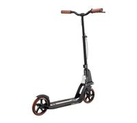 Globber - Trottinette 2 Roues One K 180 Piston Vintage Deluxe Pliable et Guidon réglable, pour Ados et Adultes, Noir