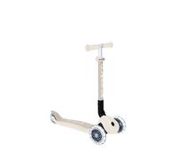 Globber - Trottinette 3 roues JUNIOR FOLDABLE LIGHTS ECOLOGIC - Beige coconut