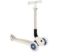 Globber - Trottinette 3 roues JUNIOR FOLDABLE LIGHTS ECOLOGIC - Beige coconut Beige coconut