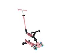 Globber - Trottinette Évolutive Go-Up Active Lights 360 - Rose Pastel