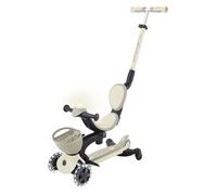 Globber - Trottinette évolutive GO UP Baby 360 Flash light - Beige / Taupe