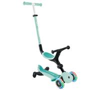 Globber Trottinette 3-roues GO•UP Active Lights 360 – siège et Module 360 dès 15 mois – Rose pastel