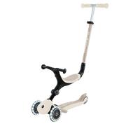Globber Trottinette 3-en-1 GO-UP Active Lights ECO, roues 120/80 mm, réglable, blanc coco