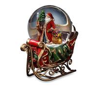 Globe à Eau Père Noël avec Renne et traîneau San Francisco Music Box Company