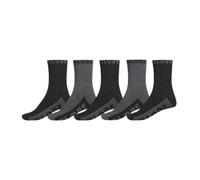 Globe B/G Ras Du Cou Chaussettes 5 Paquet Unisexe Long Sneaker-Socken Noir Gris