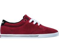 Globe Baskets à Lacets Chaussure Basse Lighthouse-Slim Rouge Cuir Sauvage Lacets