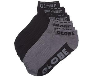 Globe, Black/grey ankle sock 5pk, Black/grey