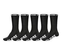 Globe Chaussettes Blackout Homme Lot de 5 Noir Taille M (7-11)