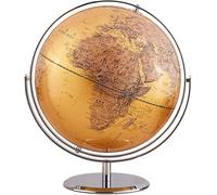 globe, Bureau de géographie éducative avec océan doré et marquage texte