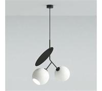 Globe Chandelier, Mid Century Cherry Shape, 7.48 inch Glass Shade Pendant Light for Dining Room, Kitchen, Island(Dark)