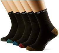 Globe Chaussettes Ingles Crew Sock – Lot de 5 – Homme – T.U. – Noir