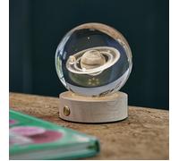 Globe cristal lumineux Système solaire