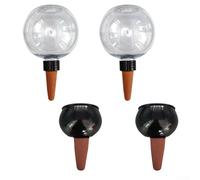 Globe d'arrosage automatique avec système d'irrigation goutte à goutte à libération lente pour plantes d'intérieur pour maintenir une bonne hydratation et un développement des racines (A)