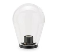 Globe de jardin, lampadaire extérieur 21,5 x 92,5 cm, douille E27, compatible LED, étanche IP44, sphère transparente pour jardins, parcs, copropriétés et terrasses.