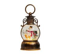 Globe De Neige De Noël Et Musical - Décoration Rétro LED avec Minuteur 6H | Lanterne Festive avec Poignée | Déco Hivernale pour Salon, Cheminée, Chambre Et Sapin