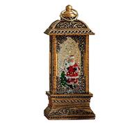 Globe de neige de Noël - pièce maîtresse hexagonale en forme de cône | Globe de neige éclairé pour décoration de table de Noël | Pour sous l'arbre salle à manger salon chambre à coucher seuil