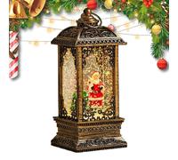 Globe de neige décoratif - Globe transparent avec lumière LED, design classique de Noël, ornement artisanal | Boule de Noël pour enfants femmes hommes salon étagère chambre