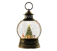 Globe de neige musical de Noël | Beautiful Holiday Water Globe with Rotating Scene and Soft Melody | For Home, Office, Family, and Winter Celebration Decor