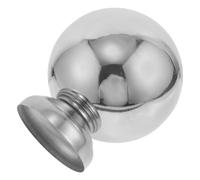 Globe Décoratif de Jardin Argenté en Acier Inoxydable, Sphère Miroir