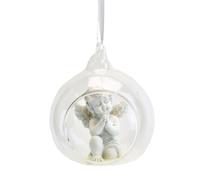 Globe en verre avec ange Ø7 cm