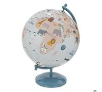Atmosphera – Globe terrestre enfant « Animaux » 28 cm Bleu