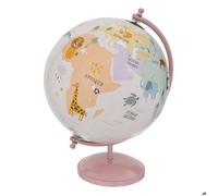 Globe enfant D.20cm base métal rose