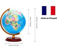 Globe EXERZ Globe lumineux du monde 20 cm - Carte de France