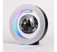 Globe Flottant Rotatif à Lévitation Magnétique 10 cm pour Enfants, Jouet Éducatif, Accessoire de Bureau Tendance ou Décoration de Bureau pour Homme, Cadeau Unique pour Anniversaire, Chef, Géographie.