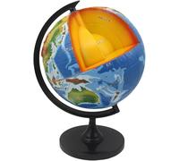 Globe for salle de classe, modèle structurel interne de la Terre, structure de mouvement crustal du terrain, structure du noyau et du manteau, enseignement interactif des sciences.