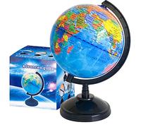 Globe géographique de 15,2 cm pour enfants, globe éducatif avec support, globe décoratif rotatif, globe politique pour l'enseignement de la géographie en salle de classe, chambre d'enfant