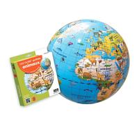 Globe gonflable de 30 cm - Animaux du monde (3 ans et +) | Calytoys