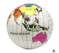 Globe Gonflable De 38cm/16 Pouces, Boule De Carte De La Terre, Fournitures Éducatives De La Terre Océan, Jouet D'Apprentissage De La Géométrie Pour Enfants, Accessoires