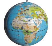 Globe gonflable de 42 cm (en anglais) - Planet Animal | Calytoys